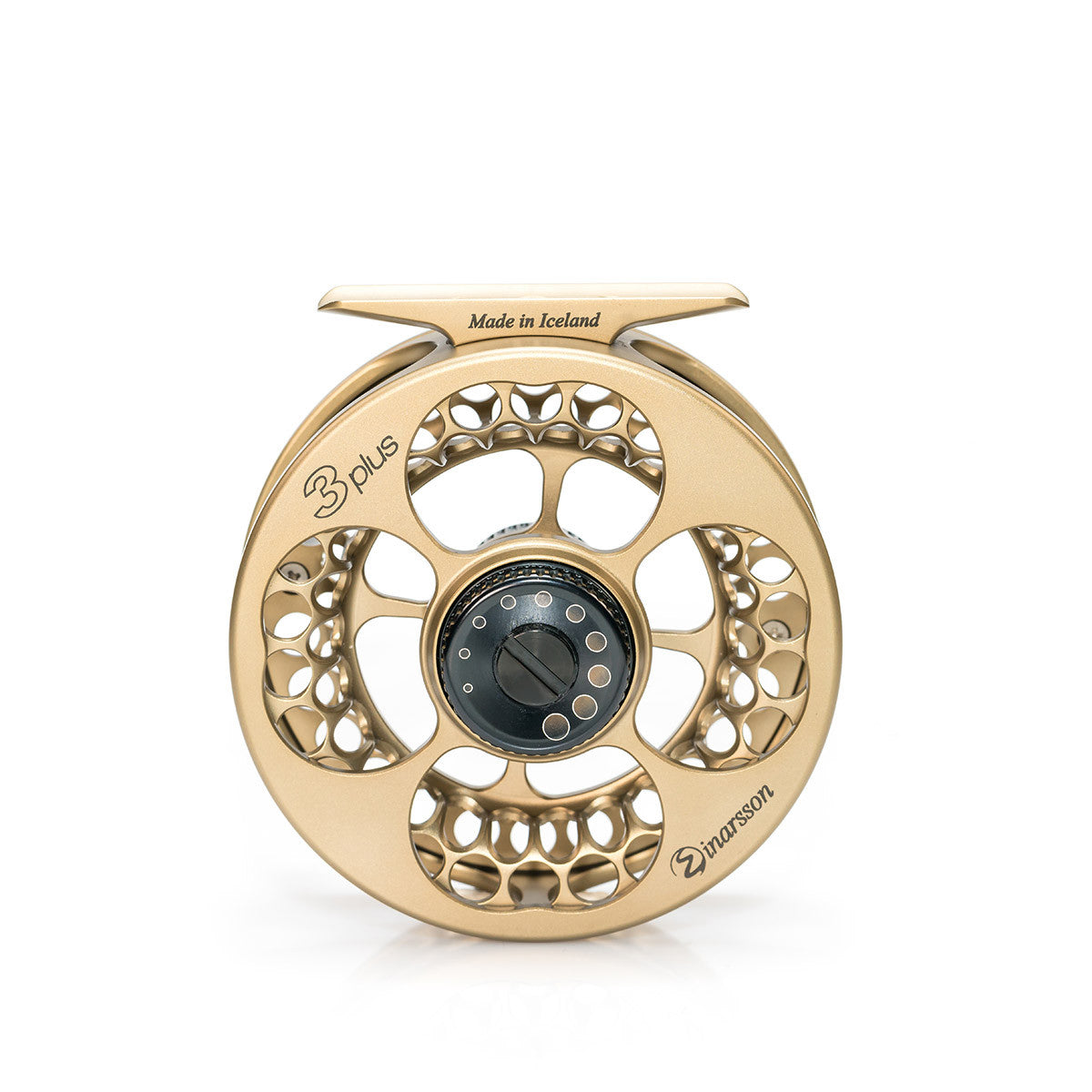 3Plus Fly Reel - Note: 3plus clear delivered with black drag and spool knobs