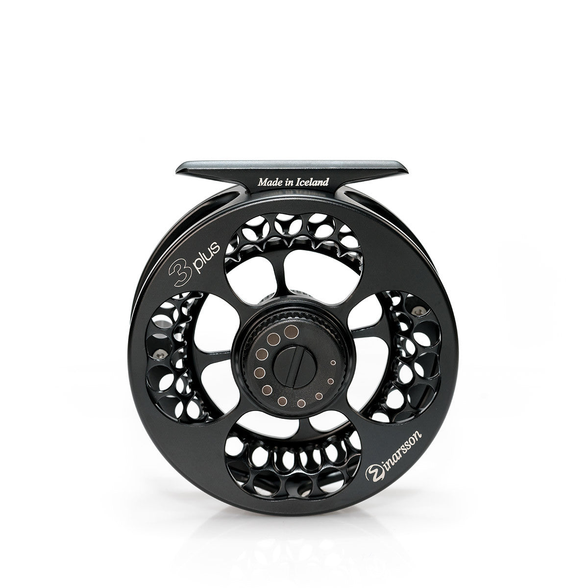 3Plus Fly Reel - Note: 3plus clear delivered with black drag and spool knobs